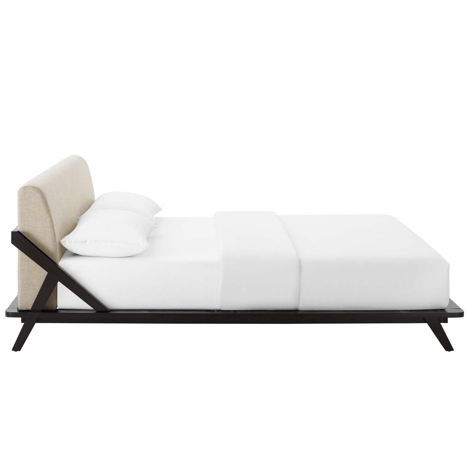 Modway Luella Queen Upholstered Fabric Platform Bed FredCo