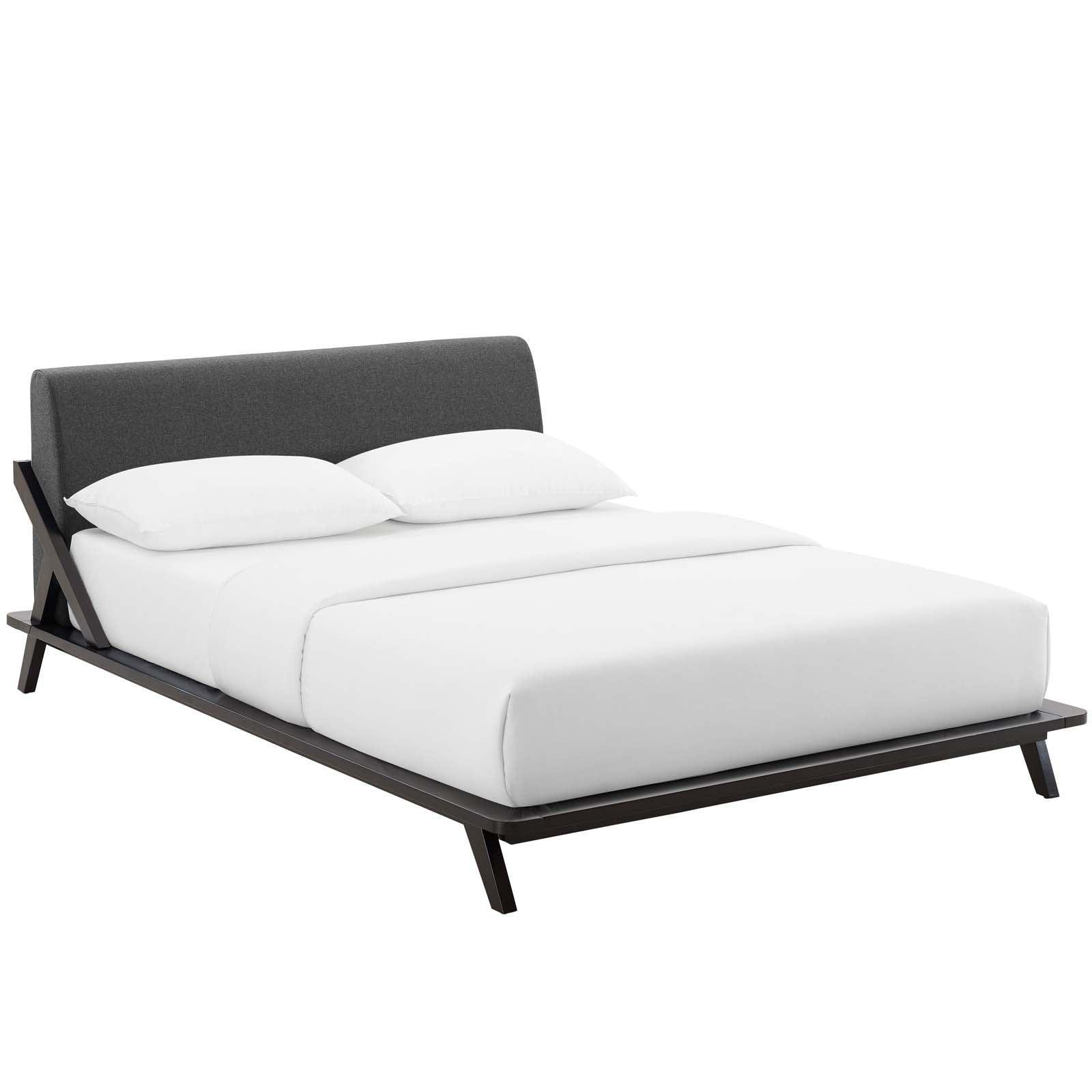 Modway Luella Queen Upholstered Fabric Platform Bed FredCo