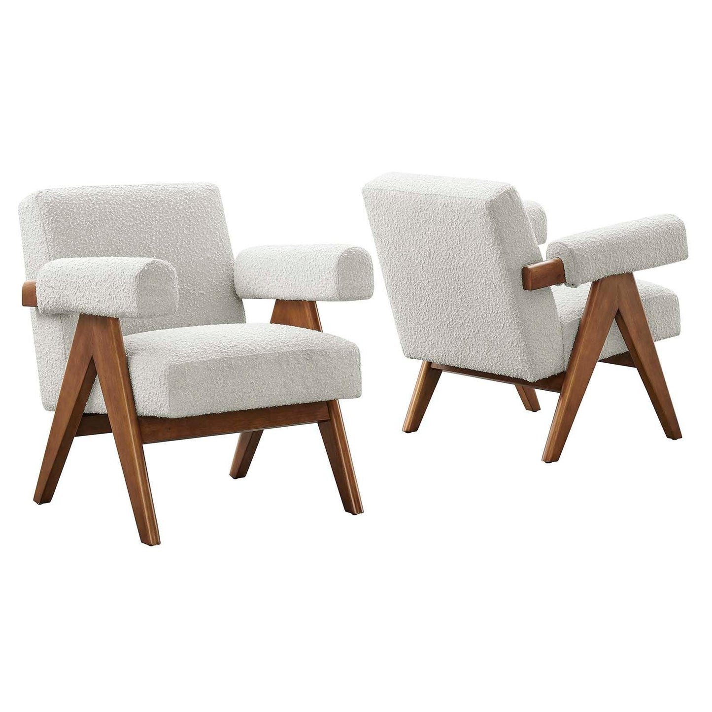 Modway Lyra Boucle Fabric Armchair - Set of 2, EEI-6703 FredCo