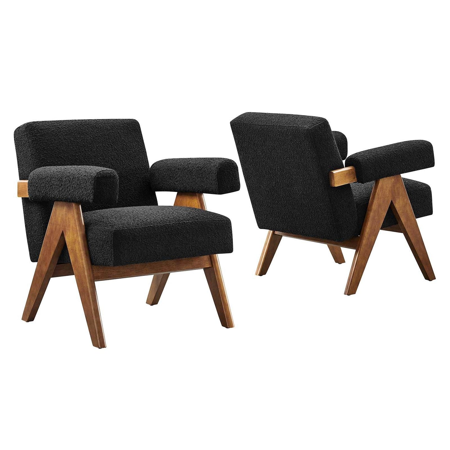 Modway Lyra Boucle Fabric Armchair - Set of 2, EEI-6703 FredCo