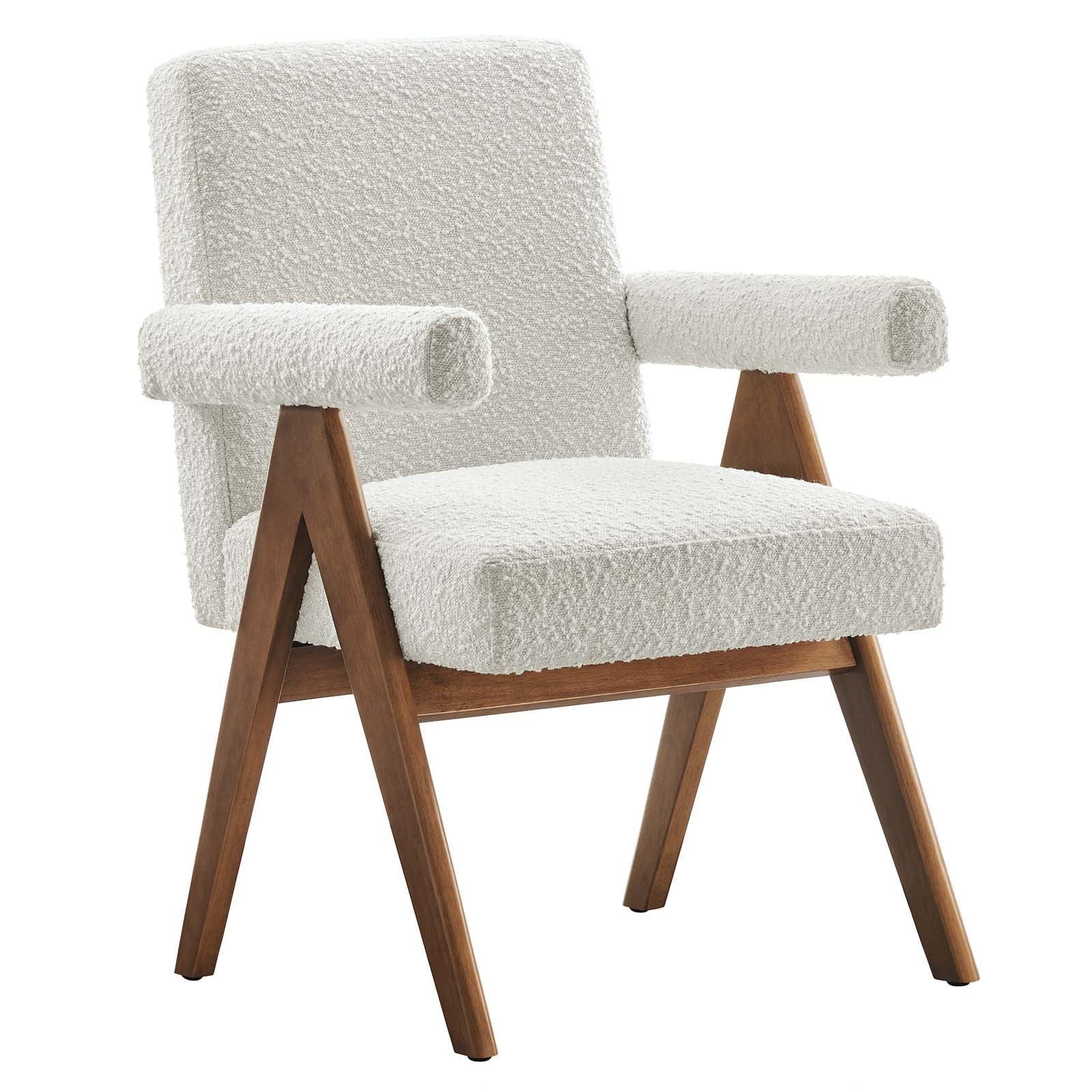 Modway Lyra Boucle Fabric Dining Room Chair - Set of 2, EEI-6506 FredCo