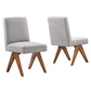 Modway Lyra Boucle Fabric Dining Room Side Chair - Set of 2, EEI-6508 FredCo