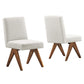 Modway Lyra Boucle Fabric Dining Room Side Chair - Set of 2, EEI-6508 FredCo
