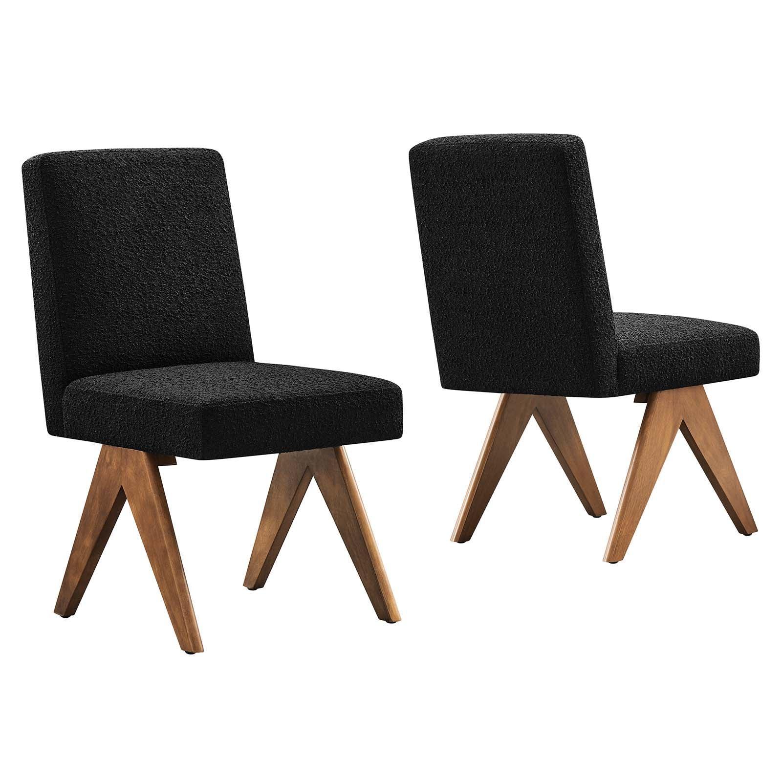Modway Lyra Boucle Fabric Dining Room Side Chair - Set of 2, EEI-6508 FredCo