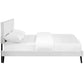 Modway Macie Full Vinyl Platform Bed with Round Splayed Legs FredCo