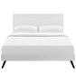 Modway Macie Full Vinyl Platform Bed with Round Splayed Legs FredCo