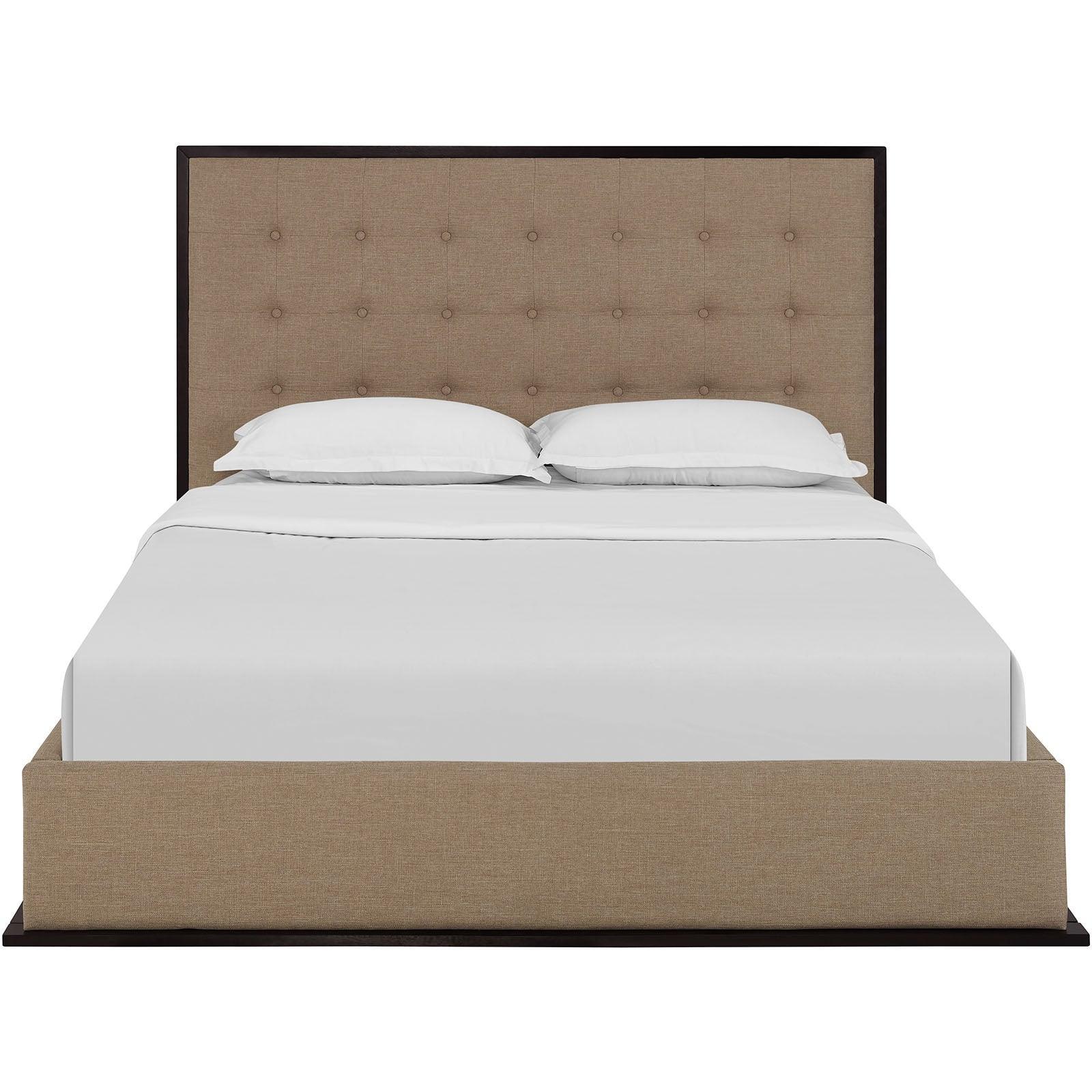 Modway Madeline Queen Upholstered Fabric Bed Frame FredCo