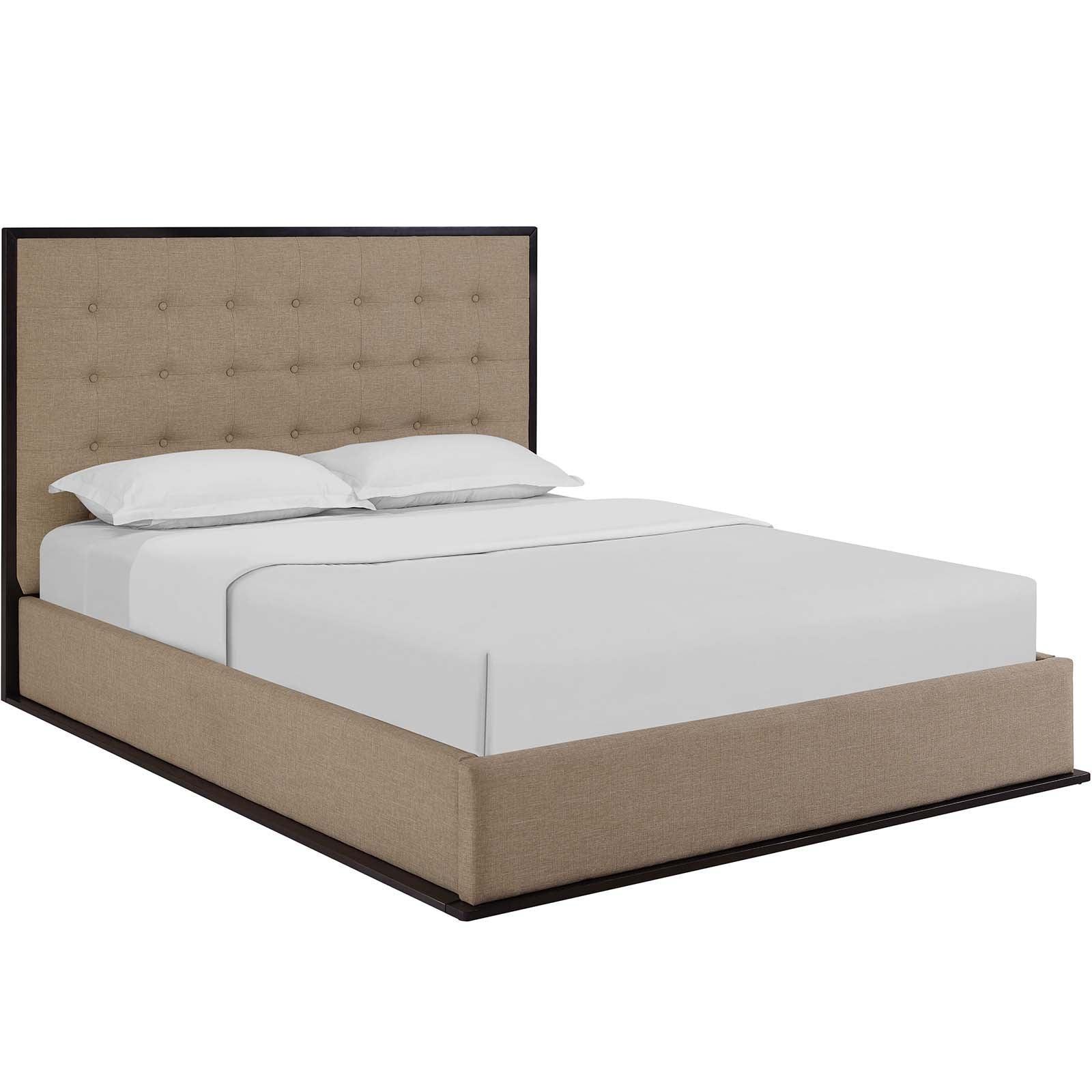 Modway Madeline Queen Upholstered Fabric Bed Frame FredCo