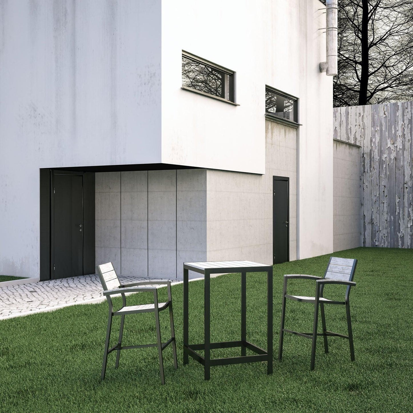 Modway Maine 3 Piece Outdoor Patio Dining Set, EEI-1754 FredCo