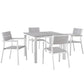 Modway Maine 5 Piece Outdoor Patio Dining Set FredCo