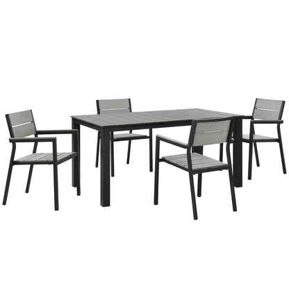 Modway Maine 5 Piece Outdoor Patio Dining Set, EEI-1747 FredCo
