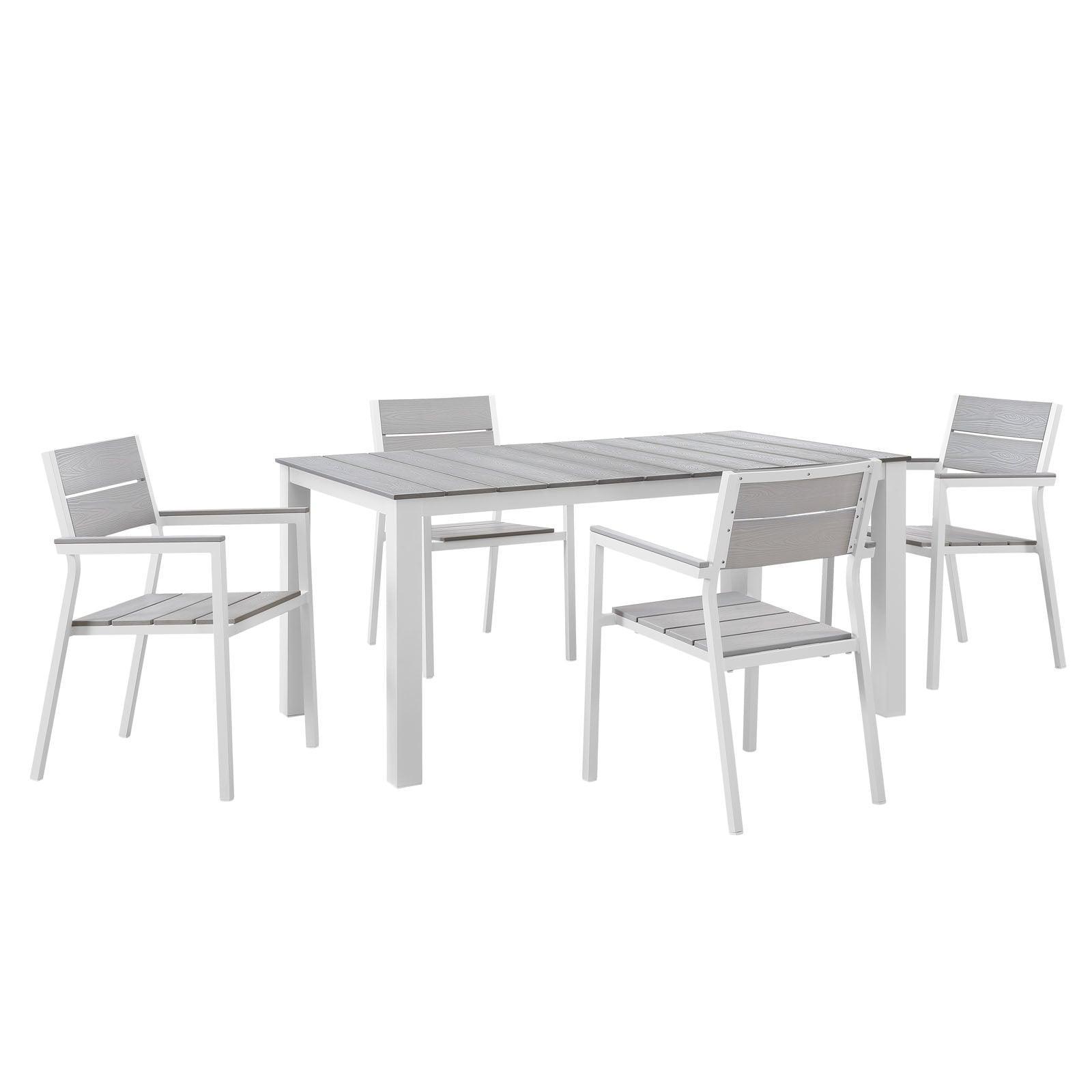 Modway Maine 5 Piece Outdoor Patio Dining Set, EEI-1747 FredCo