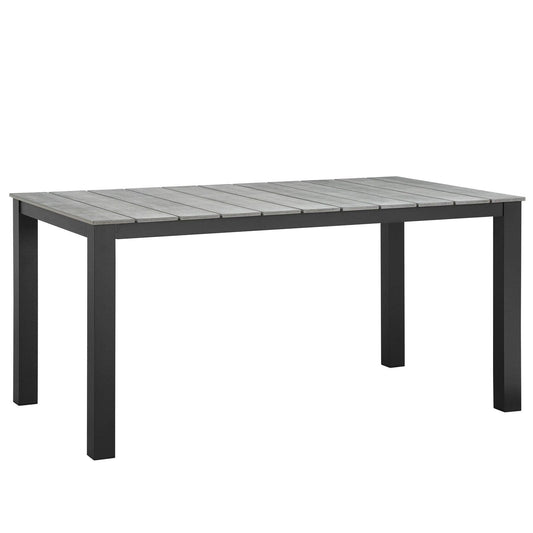 Modway Maine 63" Outdoor Patio Dining Table FredCo