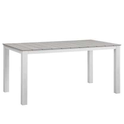 Modway Maine 63" Outdoor Patio Dining Table FredCo
