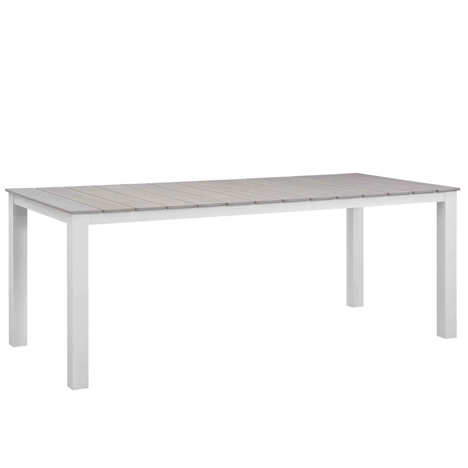 Modway Maine 80" Outdoor Patio Dining Table FredCo