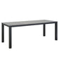 Modway Maine 80" Outdoor Patio Dining Table FredCo