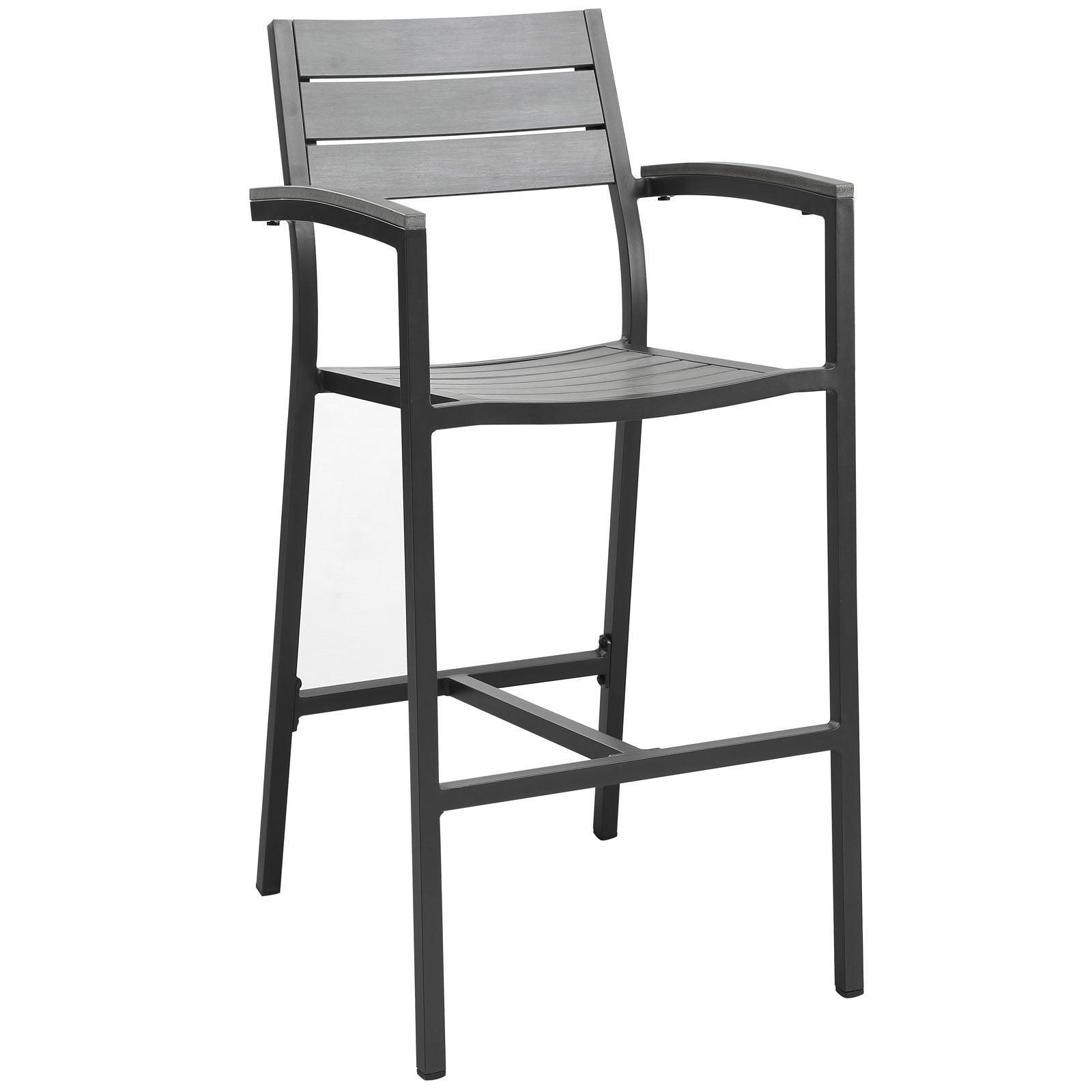 Modway Maine Bar Stool Outdoor Patio Set of 2 FredCo