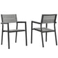 Modway Maine Dining Armchair Outdoor Patio Set of 2 FredCo