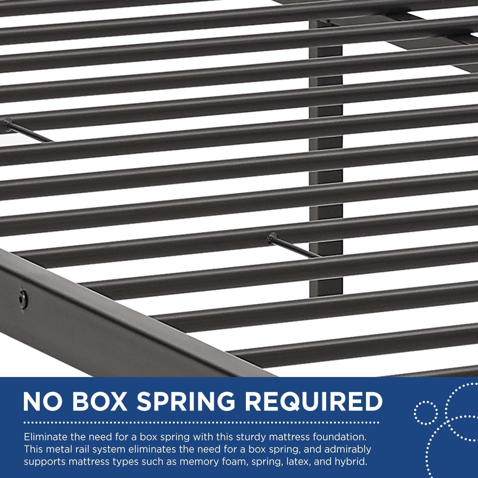 Modway Maisie Queen Stainless Steel Bed Frame FredCo
