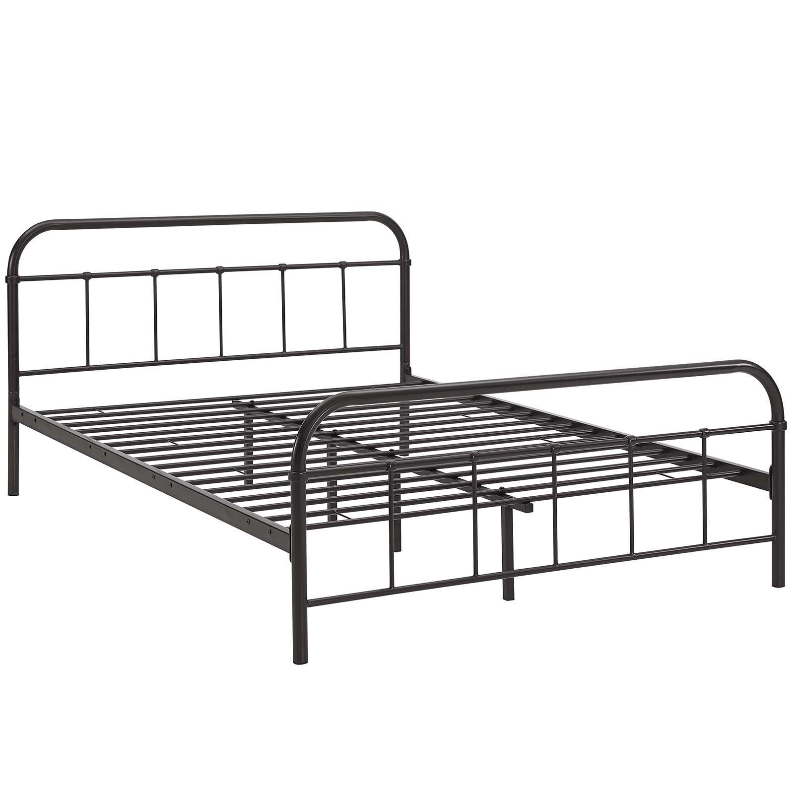 Modway Maisie Queen Stainless Steel Bed Frame FredCo