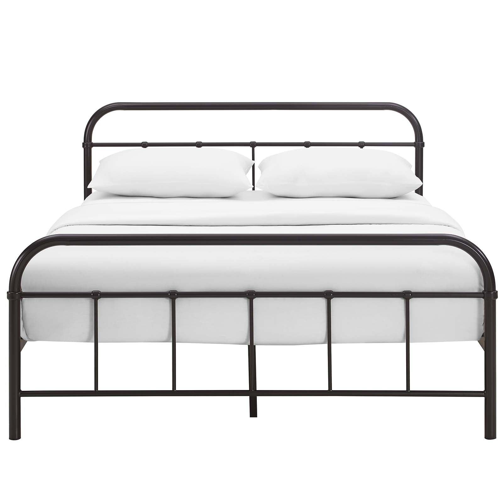 Modway Maisie Queen Stainless Steel Bed Frame FredCo