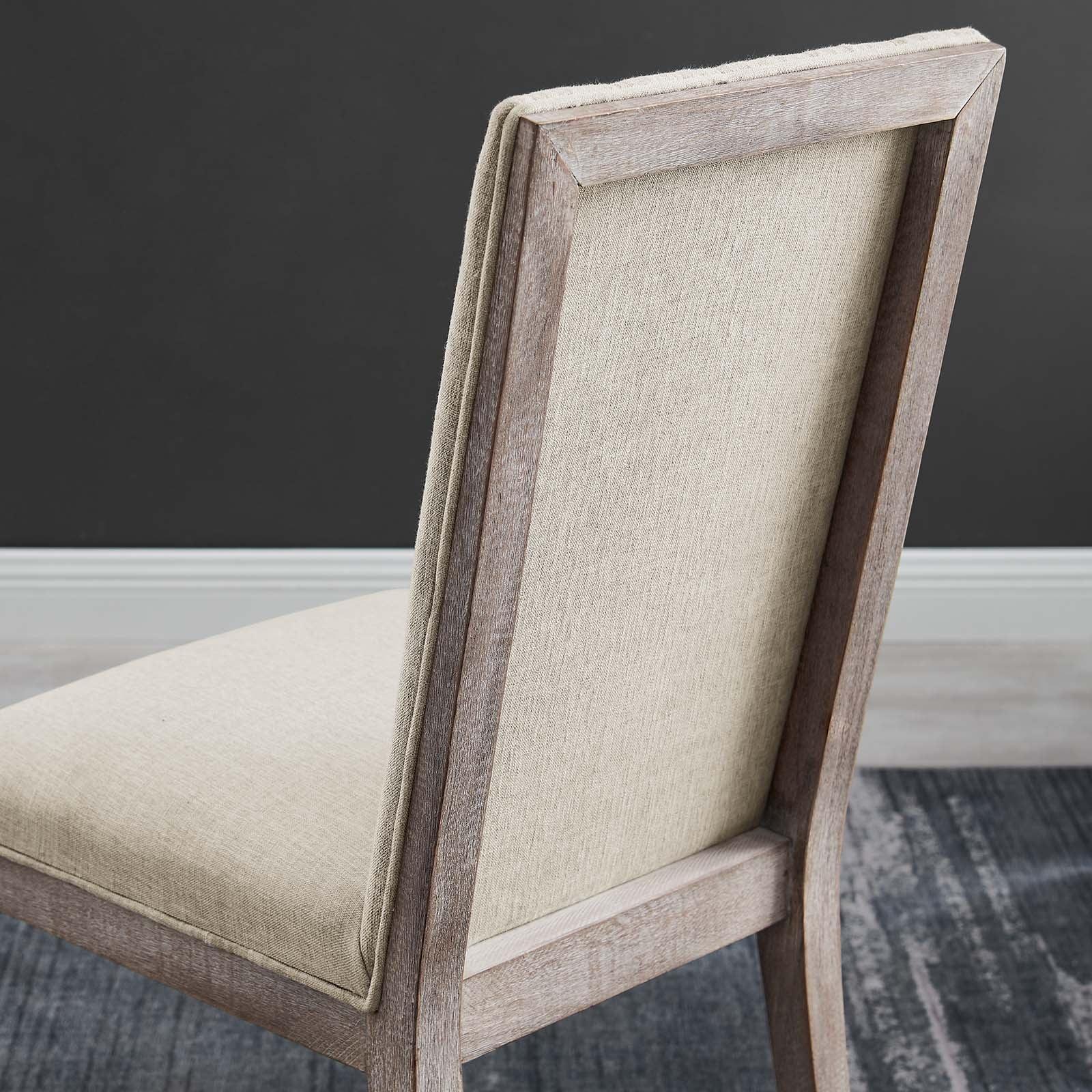 Modway Maisonette French Vintage Tufted Fabric Fabric Dining Side Chair FredCo