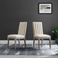 Modway Maisonette French Vintage Tufted Fabric Fabric Dining Side Chair FredCo