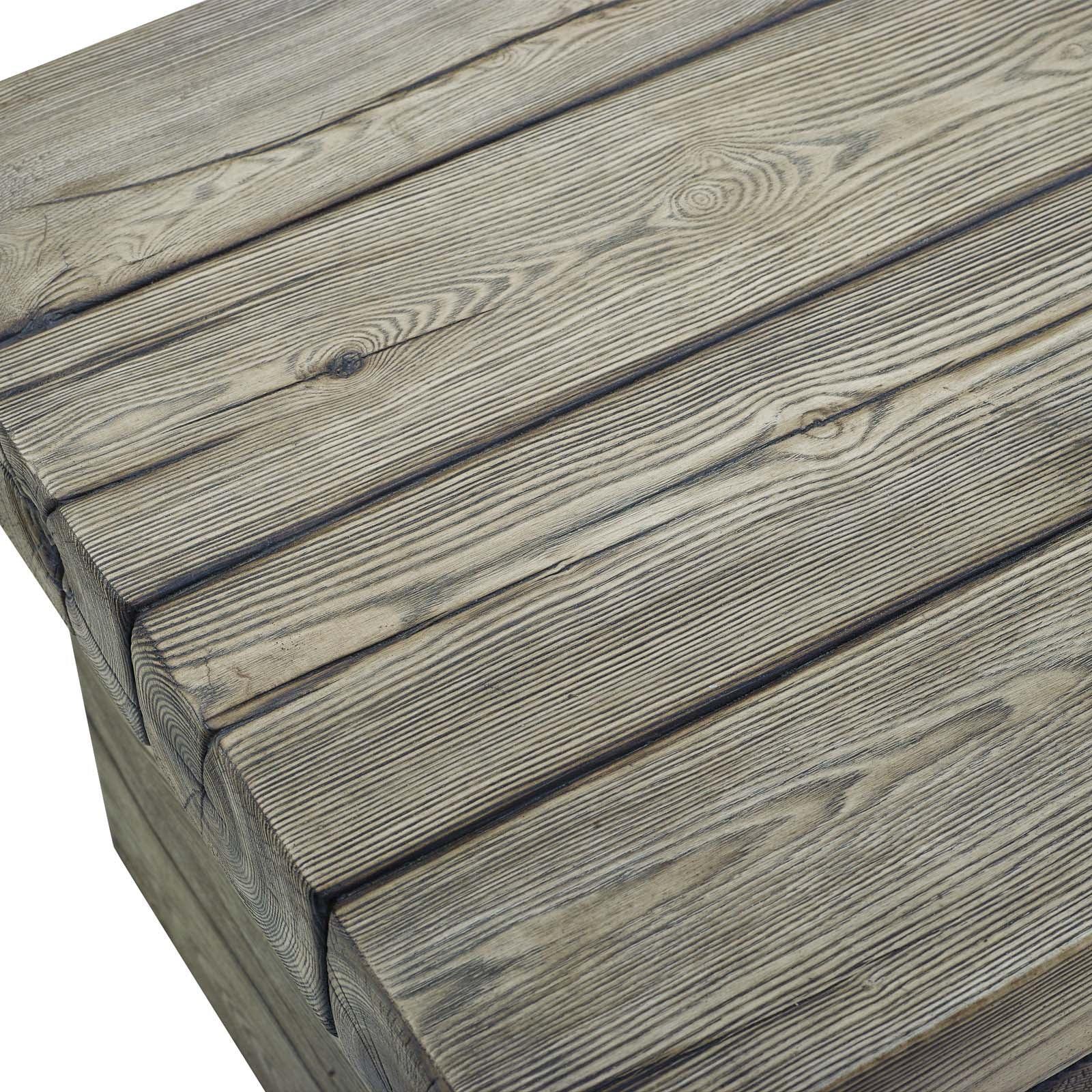 Modway Manteo Rustic Coastal Outdoor Patio Side Table FredCo