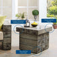 Modway Manteo Rustic Coastal Outdoor Patio Side Table FredCo
