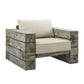 Modway Manteo Rustic Coastal Outdoor Patio Sunbrella® 3 Piece Set FredCo