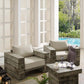 Modway Manteo Rustic Coastal Outdoor Patio Sunbrella® Lounge Armchair Set of 2 FredCo