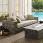 Modway Manteo Rustic Coastal Outdoor Patio Sunbrella® Sofa FredCo