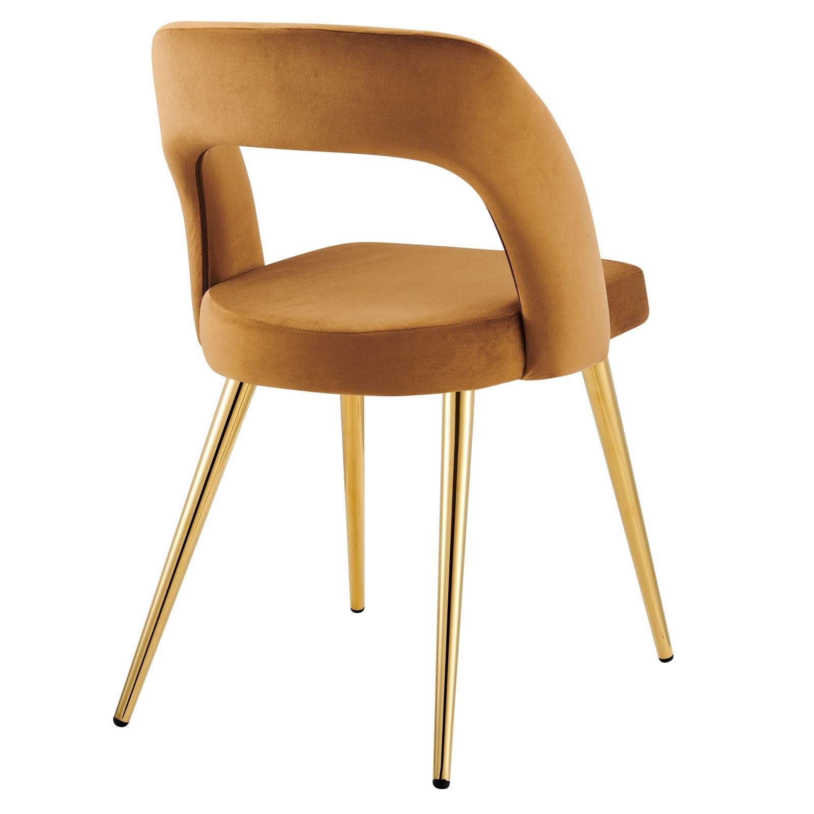 Modway Marciano Performance Velvet Dining Chair Set of 2 FredCo