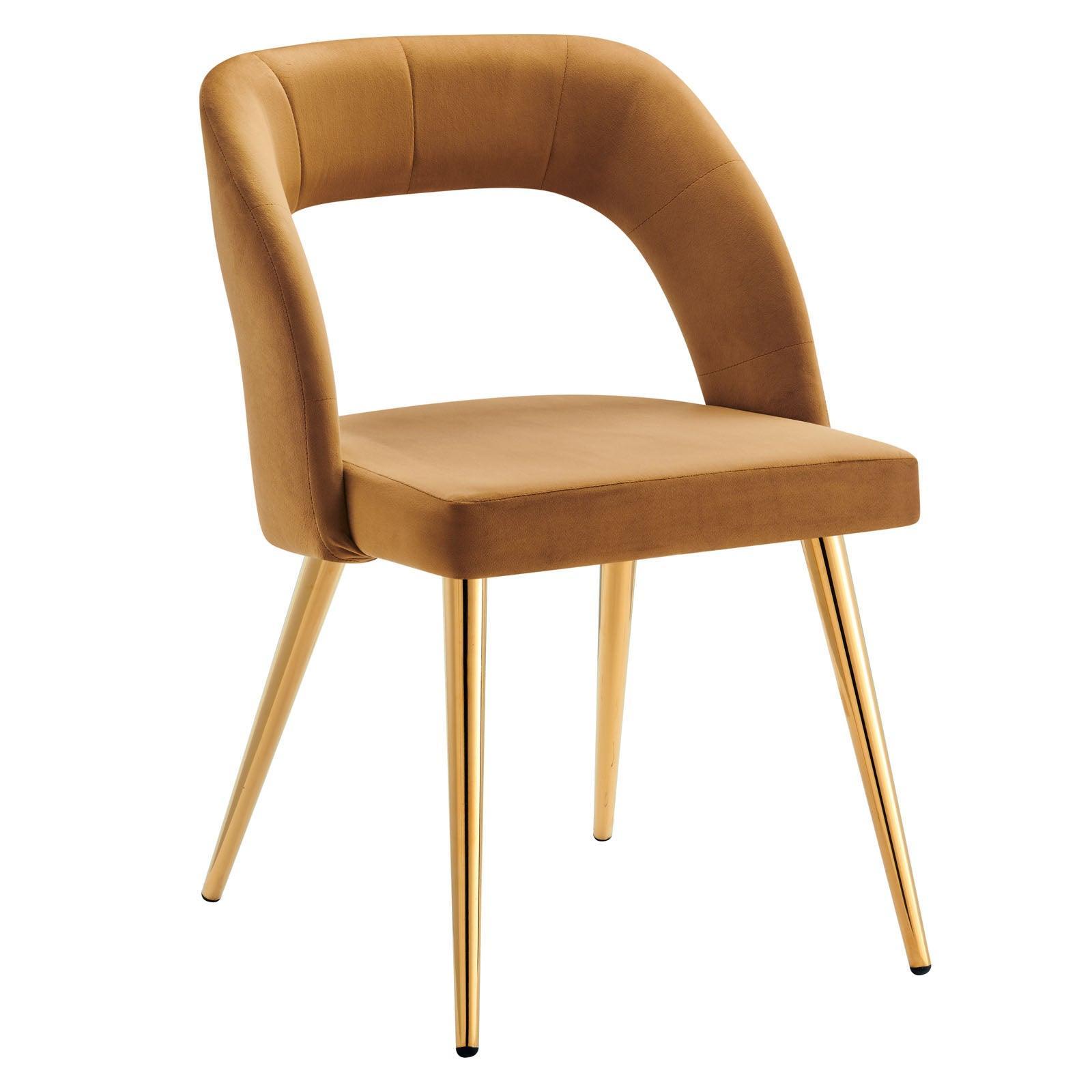 Modway Marciano Performance Velvet Dining Chair Set of 2 FredCo