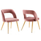 Modway Marciano Performance Velvet Dining Chair Set of 2 FredCo