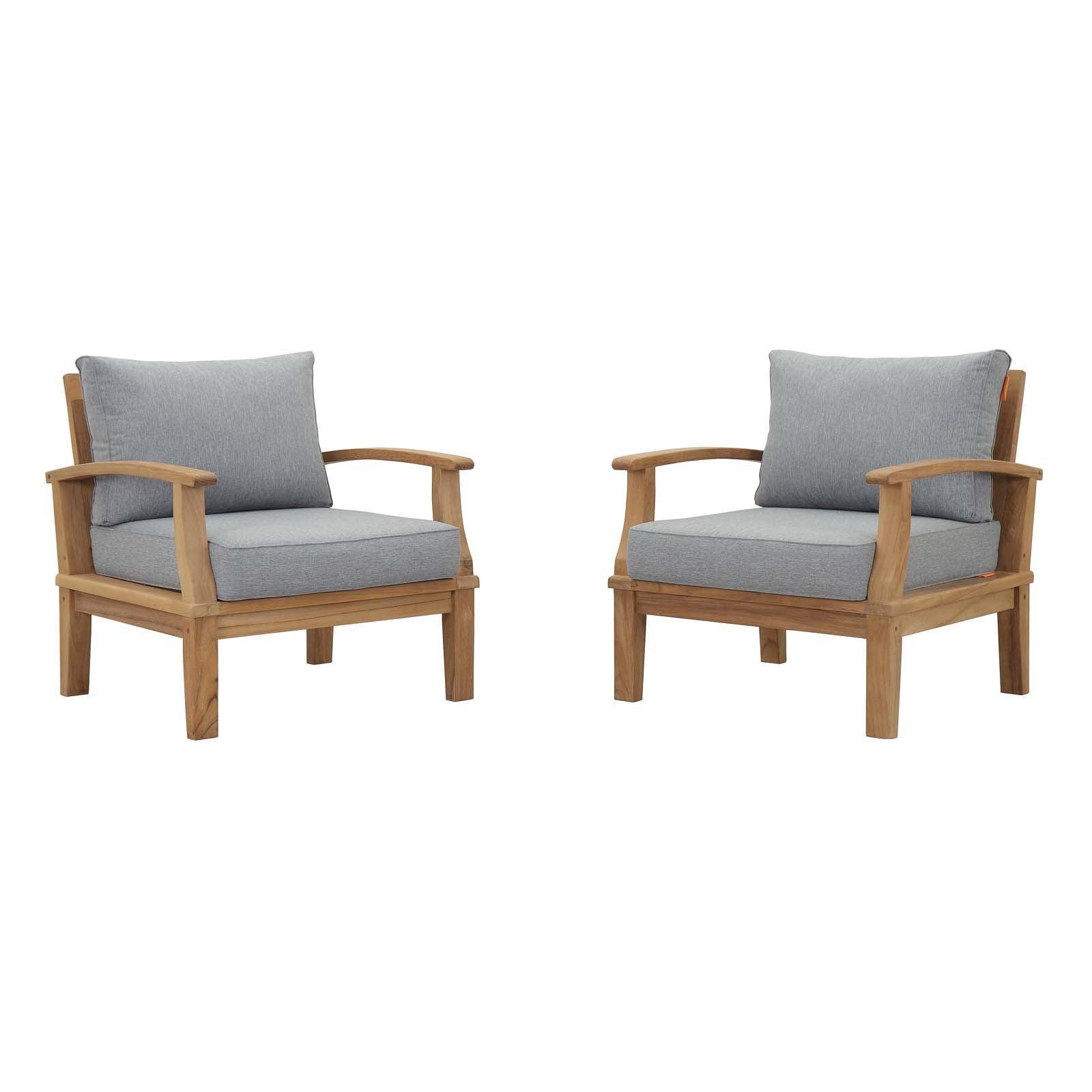 Modway Marina 2 Piece Outdoor Patio Teak Set FredCo