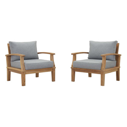 Modway Marina 2 Piece Outdoor Patio Teak Set FredCo