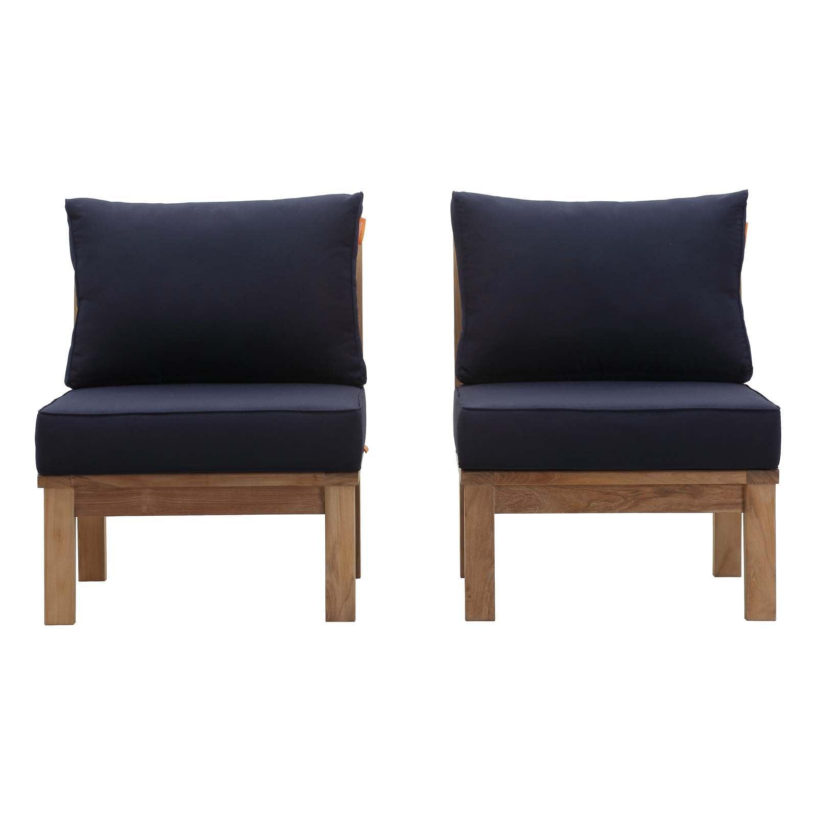 Modway Marina 2 Piece Outdoor Patio Teak Set, EEI-1821 FredCo