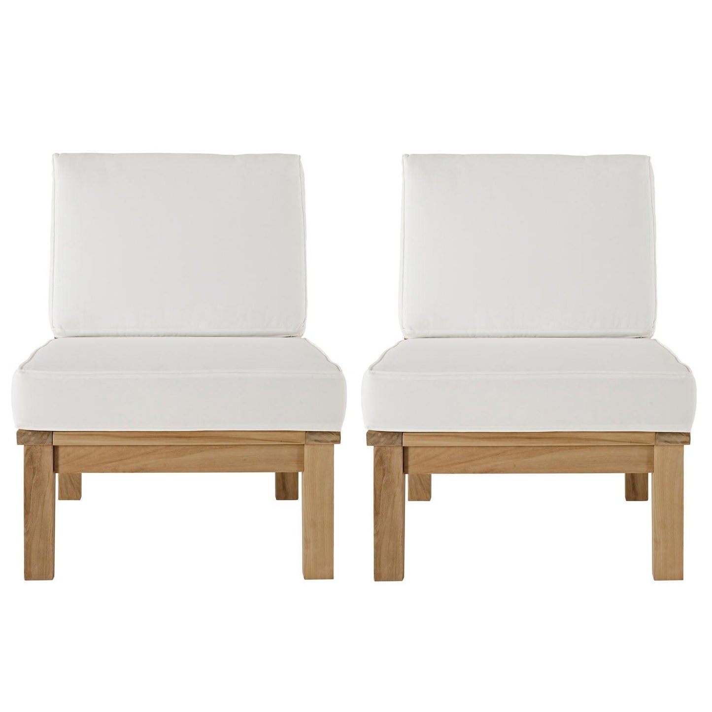 Modway Marina 2 Piece Outdoor Patio Teak Set, EEI-1821 FredCo
