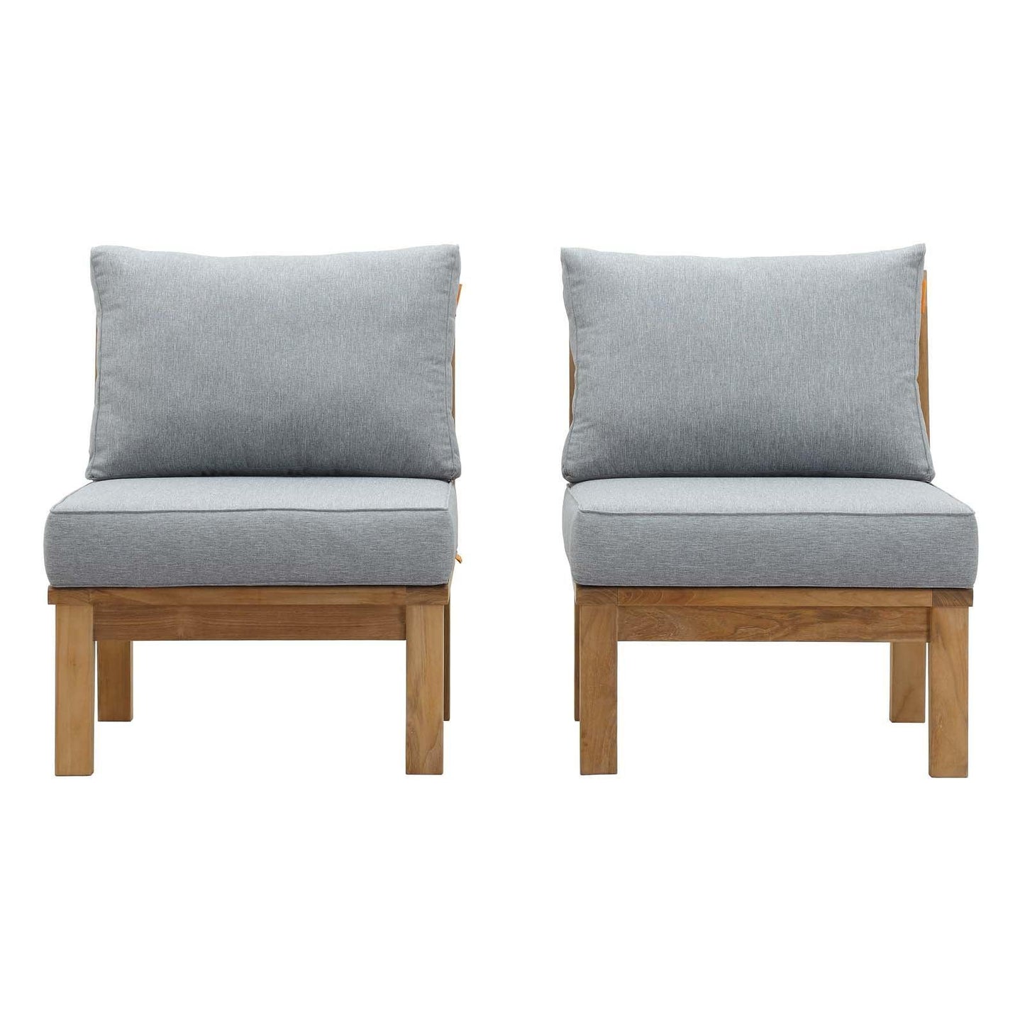 Modway Marina 2 Piece Outdoor Patio Teak Set, EEI-1821 FredCo