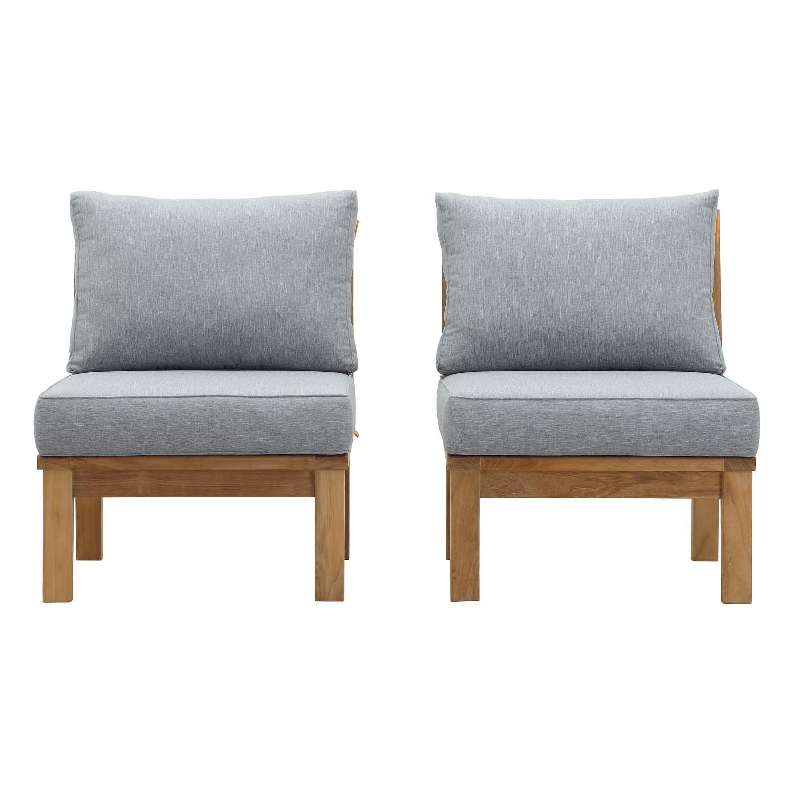 Modway Marina 2 Piece Outdoor Patio Teak Set, EEI-1821 FredCo