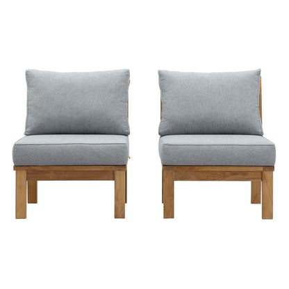 Modway Marina 2 Piece Outdoor Patio Teak Set, EEI-1821 FredCo