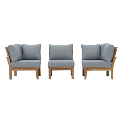 Modway Marina 3 Piece Outdoor Patio Teak Set FredCo