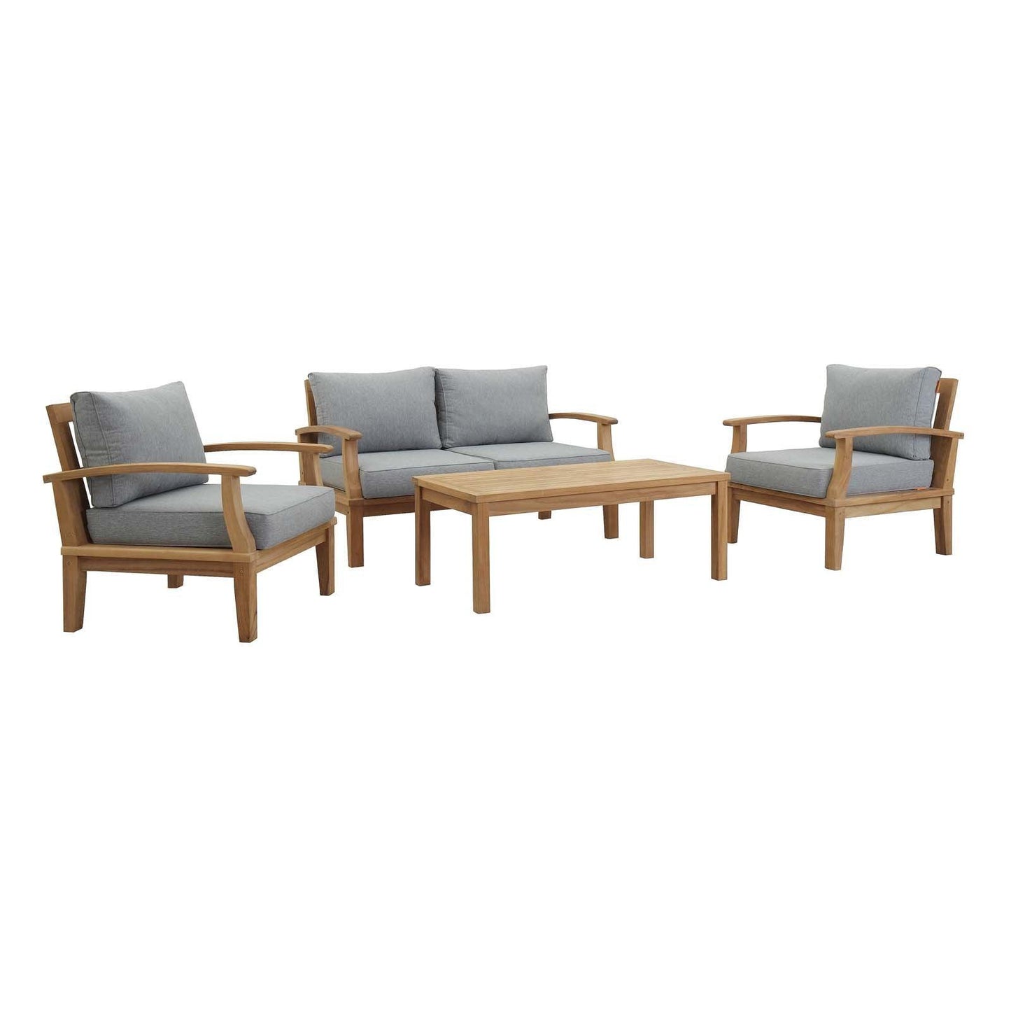 Modway Marina 4 Piece Outdoor Patio Teak Set FredCo