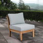 Modway Marina Armless Outdoor Patio Teak Sofa FredCo