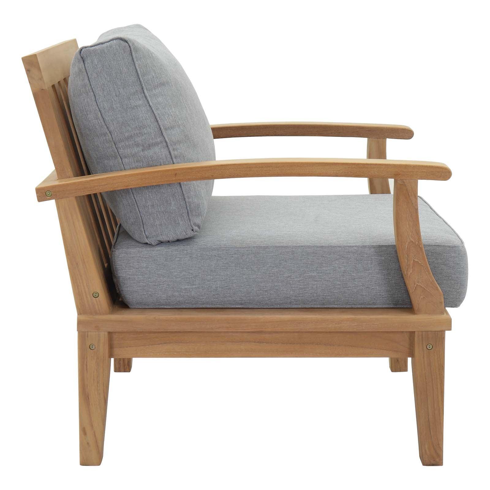 Modway Marina Outdoor Patio Teak Armchair FredCo