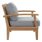Modway Marina Outdoor Patio Teak Armchair FredCo