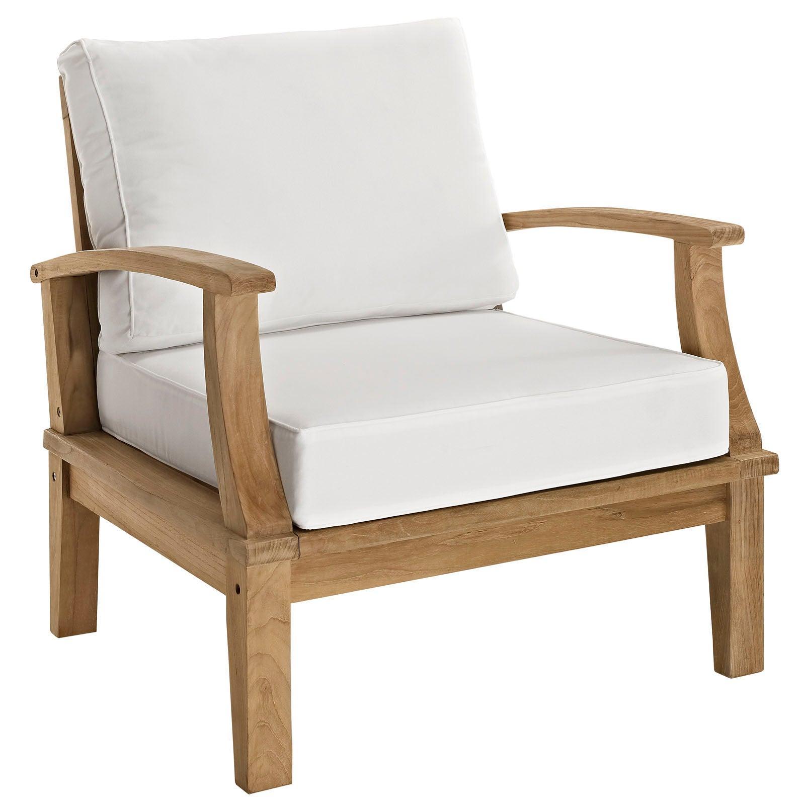 Modway Marina Outdoor Patio Teak Armchair FredCo