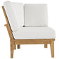 Modway Marina Outdoor Patio Teak Corner Sofa FredCo