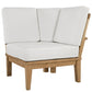 Modway Marina Outdoor Patio Teak Corner Sofa FredCo